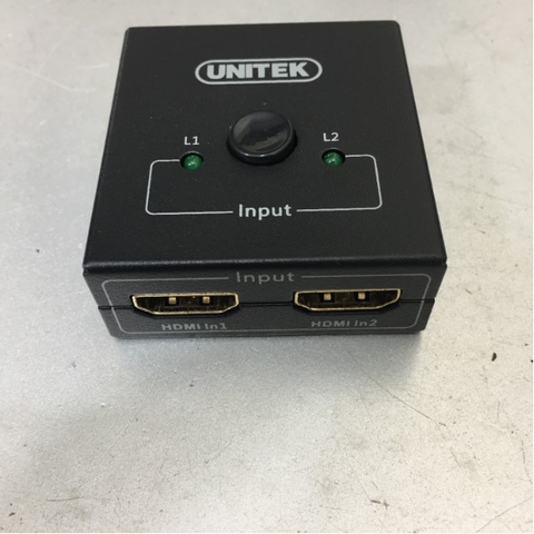 Bộ Chuyển Tín Hiệu HDMI 2 Vào 1 Ra UNITEK Y-5186A 3D Switch 1080P 4Kx2K HDMI 2 in 1 out SPLITTER