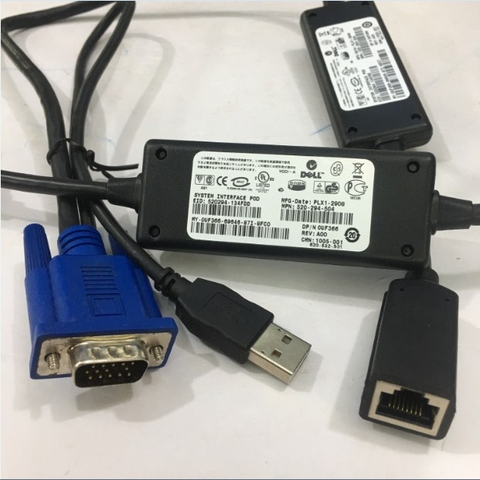 Cáp Điều Khiển KVM Over IP Dell 520-294-504 KVM System Interface Pod Adapter SIP USB Cable 0UF366 Length 55Cm