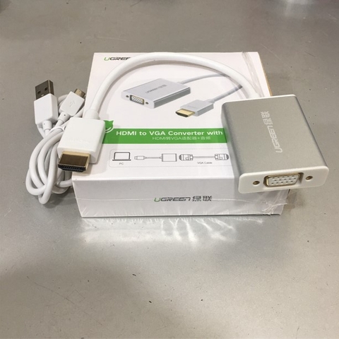 Cáp Chuyển Đổi Tín Hiệu HDMI to VGA Audio UGREEN 40212