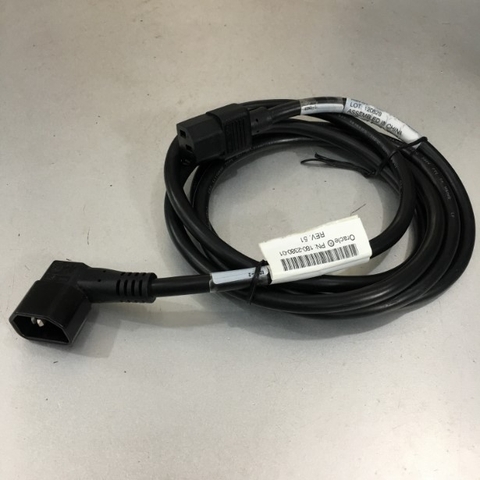 Dây Nguồn Máy Chủ Chữ L 90 Độ Vuông Sang Góc Trái VOLEX VAC14LA 386A 180-2380-01 AC Power Cord C14 Left Angle to C13 13A 16AWG 250V 3x1.31mm² Length 2M