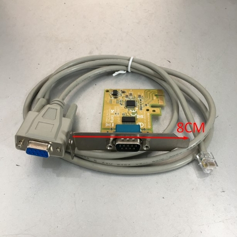 Bộ Combo Card Express to 1 Port RS232 Serial DB9 Chính Hãng Dell Sunix Và Cáp MEDICA EasyLyte Na/K/CL Electrolyte Analyzer Cable RJ12 6 Pin 6P6C to Serial RS232 DB9 Female 1.5M For Desktop Small Form SFF