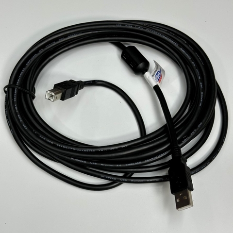 Cáp 5M 17ft Cable USB 2.0 Type A Male to B Male Shielded USB Data Transfer 480Mbps For Cân Điện Tử Mettler Toledo witch Computer Interface Cable USB Communication