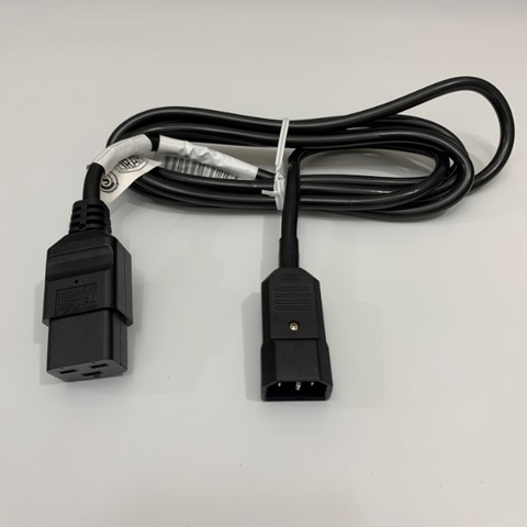 Dây Nguồn Máy Chủ AC Power Cord IEC C14 to C19 16A/10A 250V 3x1.5mm² OD 8.2mm Length 2.5M For Rack Mount PDU UPS Computer Server Cable