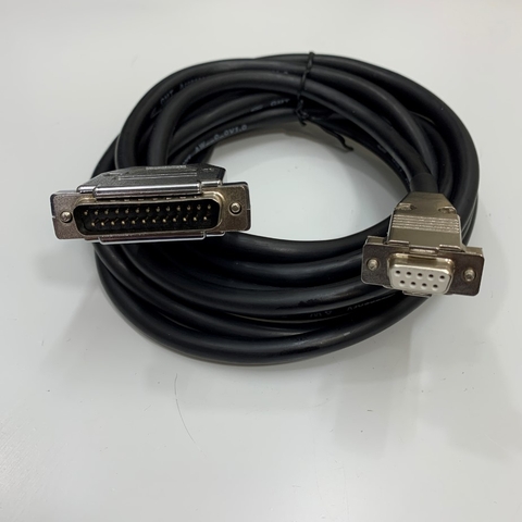Cáp Điều Khiển Chất Lượng Cao CNC DNC Setting RS232 Serial Cable DB9 Female to DB25 Male 12Ft Dài 3.5M For Fanuc Data Software/Hardware & Machines