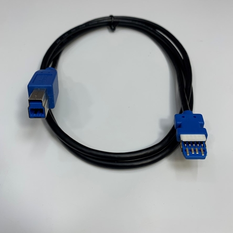 Cáp 1M 3.3ft USB 3.0 Type A Male to Type B Male Cable Black Data Transfer 5Gbit/s Cable E328232 AWM STYLE 20276 80°C 30V VW-1 Shielded