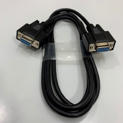 Cáp KR-LK2 RS-232C Interlink Cross 6Ft Dài 1.8M Shielded Cable DB9 Female to Female For Communication Industrial Data Transfer Software RS232C