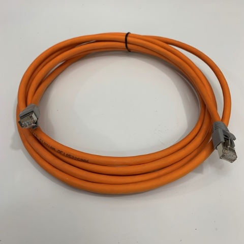 Dây Nhẩy Dài 3M CAT6A Nexans LANMARK F/FTP AWG23 Patch Cord 10 Gigabit Shielded 500MHz Cable Orange For Industrial Ethernet Network