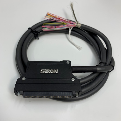 Cáp 1.9M 6.3ft SIRON A6CON1 40 Pin Plug to 40 Core Bare Wire Open End Shielded I/O Cable For Omron Mitsubishi PLC Level Measuring Instruments