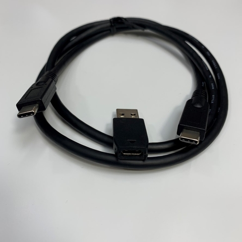 Cáp 1M 3.3ft USB 3.1 Gen 2 Type-C to Type-C Data Transfer 60W 10Gbit/s + USB 3.0 Type A Male to USB 3.1 Type-C Female Adapter Converter