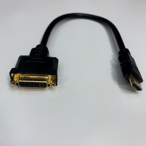 Cáp Chuyển Đổi 30Cm DVI-I Female to HDMI Male Adapter Cable For Monitor HDMI/DVI Video Connection