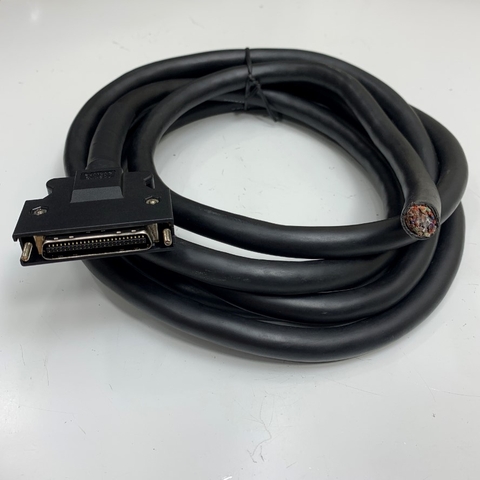 Cáp MR-J3CCN1CBL5M Dài 5M 17ft Connector Suntone SCSI MDR 50 Pin Male to 50 Core Bare Wire Open End Cable Hitachi 50 Core x 0.25mm² OD 13mm For Mitsubishi Servo CN1 Connection Terminal with Control