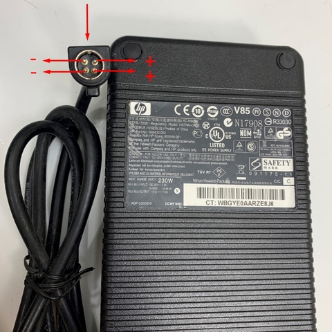 Adapter 19.5V 11.8A 230W HP OEM 19V 7.9A 150W PROTEK PMP150-13-2-HR Connector Tip Size 4 Pin Mini Din 10mm Plug For Máy Siêu Âm Xách Tay MySono U6 Samsung Medison