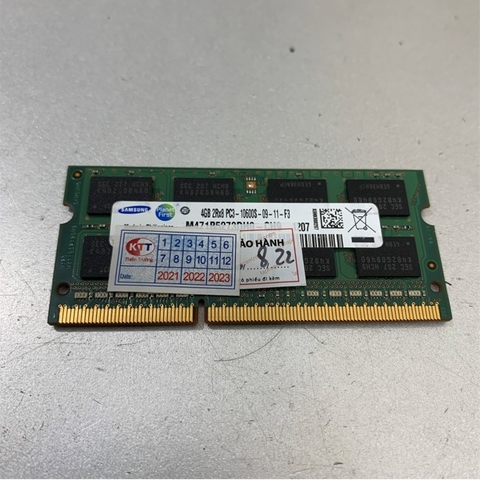 Bộ Nhớ Ram Máy Tính Xách Tay Samsung 4Gb DDR3 2Rx8 PC3-10600S-9-11-F3