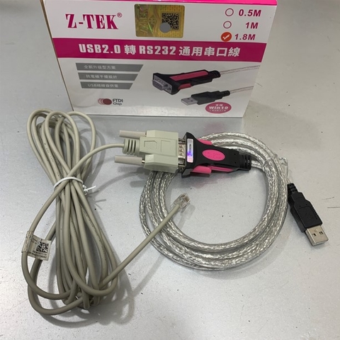 Bộ Combo Cáp Chuyển Đổi RJ10 4P4C to DB9 Female 3M & USB to Com DB9 Z-TEK For Nạp Chương Trình Cho Biến Tần Máy Pha Băng Tải Parker AC 590+ Series