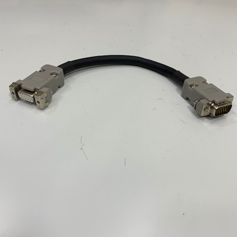 Cáp Extension Encoder VGA 3 Row HD D-SUB 15 Pin Male to Female Dài 0.2M