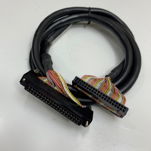 Cáp Original FA-CBL10FMV Dài 1M 3.3ft Mitsubishi Cable Socket Connector A6CON1 40 Pin Female to IDC 40 Pin Female Pitch 2.54mm For PLC Mitsubishi witch Interface Modular Terminal Block