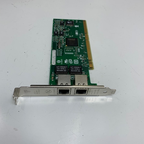 Card Mạng Intel (R) PRO/1000 MT Dual Port Network Adapter PCI to 2 Port RJ45 Gigabit Ethernet Chipset Intel NH82546GB Part Number CPU-D39365(B) For Server, Industrial PC, Desktop Computer