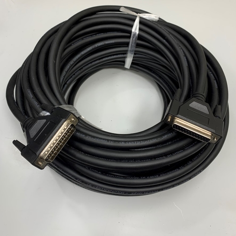 Cáp DB25 Male to DB25 Female Extension Serial Straight Cable Dài 40M 133ft 25 Core x 0.15mm² 26AWG Shielded Cable OD Ø 9.3mm For 30W 60W 100W Jpt M7 Fiber Laser Marking Machine, X-Laser ILDA Laser Interface