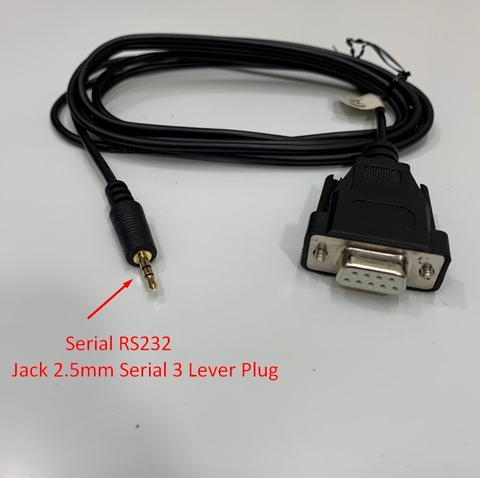 Cáp RS232 Communication Jack 2.5mm Serial 3 Lever to DB9 Female Cable Dài 2M For Máy Đo Mức Độ Phơi Nhiễm, Tiếng Ồn, Phơi Sáng ELT-400 Exposure Level Tester PC Serial Data Cable