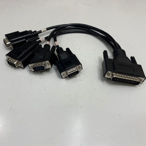 Cáp 0.3M 1ft DB44 Male to 4 X DB9 Male Com Port Cable