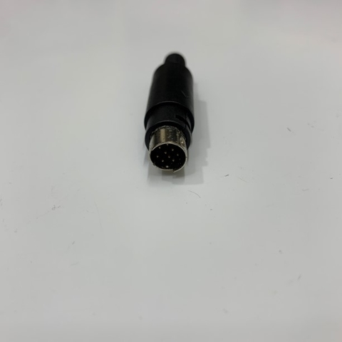 Rắc Hàn Cáp Lập Trình Mini 9 Pin Din Male Solder Connector Plastic For PLC Programming