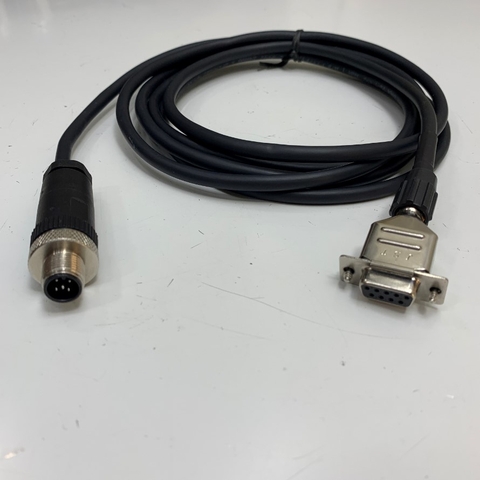 Cáp Connector M12 A-Code Male 5 Pin to DB9 Female Cable Dài 5M 17ft For CAN-Bus Analyser to NMEA2000 Network Cable