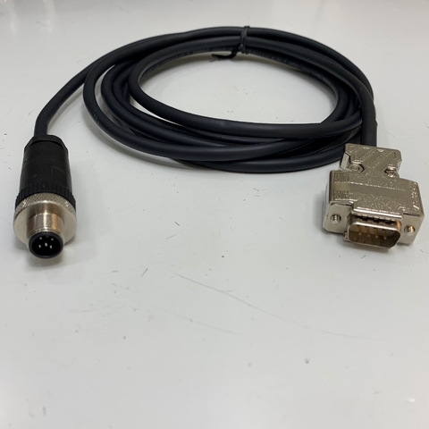 Cáp Connector M12 A-Code Male 5 Pin to DB9 Male Cable Dài 3M 10ft