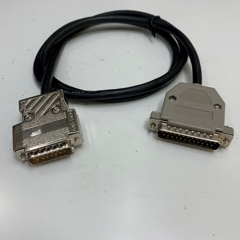 Cáp Chuyển Đổi DB15 D-Sub 2 Rows Male to DB25 Male Adapter Converter Cable Dài 1M 3.3ft For Watson Marlow 323U/D Pumps witch Flexicon aseptic liquid filling Cable