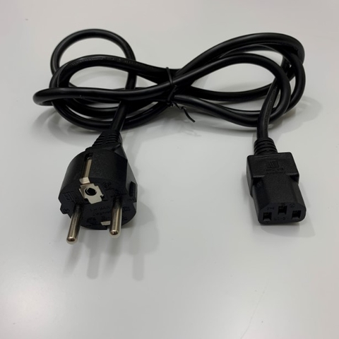 Dây Nguồn ARUBA JW118A Schuko Power Cord CEE 7/7 to C13 10A 250V 3x0.75mm² H05VV-F Cable OD 6.9mm Length 1.8M For HPE ARUBA AP-AC2-12B 12V