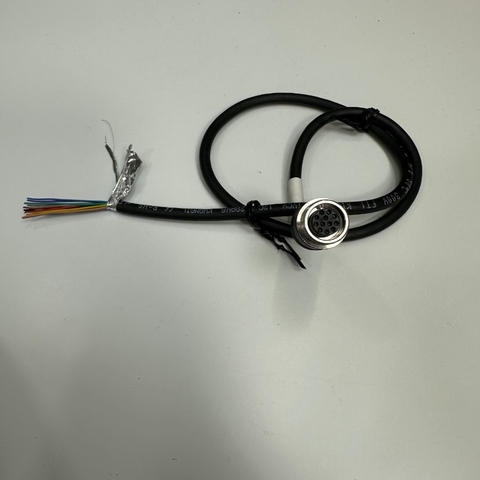 Cáp 0.5M 1.7ft Cable Hirose HR10A-10TR-12S(73) 12 Pin Female to 12 Core Wire Open End For Industrial Camera, Industrial Sensor Cable