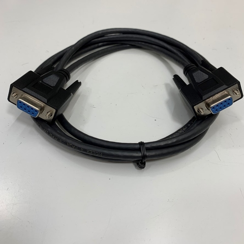Cáp Agilent F1047-80002 Dài 2M 6.5ft RS232C Serial Null Modem Shielded Cable DB9 F/F 28AWG UL 80°C 30V OD 6.0mm PVC Color Black