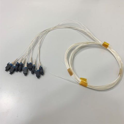 Đuôi Heo Sợi Quang 9 Core Fiber Pigtail LC UPC Single Mode Optical Fiber SM 0.9mm White 9/125µm Length 1.5M 9 PCS