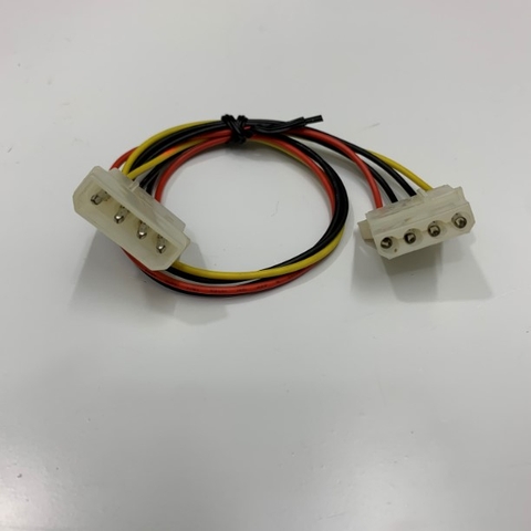 Dây Nối Dài Nguồn Molex 4 Pin ATX Male to Female Power Extension Cable Dài 0.3M