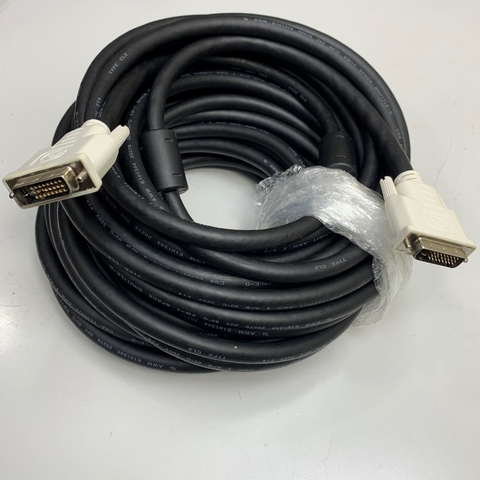 Cáp Tín Hiệu Dài 15M 50ft DVI-D Dual-Link Digital Cable DVI-D (24+1 Pin) Male to Male Gold plated Contacts For Thiết Bị Nội Soi MedTech company KARL STORZ witch Monitor DVI Video Connection