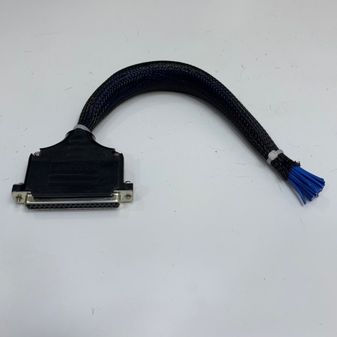 Cáp Điều Khiển Jack DB37 Female Plug 37 Pin 2 Rows D-Sub AMP Connector to 37 Core Bare Wire Open End Dài 0.3M