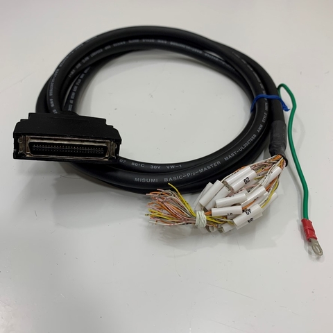 Cáp Yaskawa JZSP-CKI01-02 Dài 2M 6.6ft Cable MDR 50 Pin Male to 50 Core Open For I/O Yaskawa ΣII Series Servo Driver CN1 Signal Cable