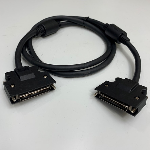 Cáp MR-J3CN1-1M I/O Dài 1.3M 4.7ft Connector MDR 50 Pin Male to Male With Screw Cable For Mitsubishi Servo Driver Control Transmission