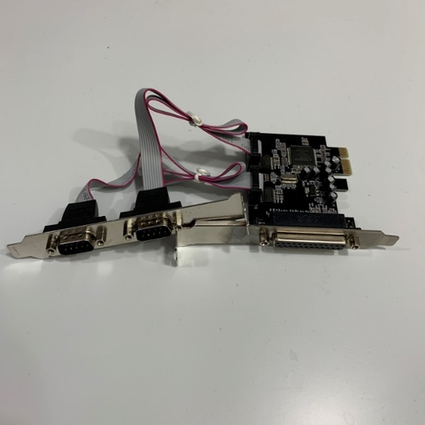 Card PCI Express Unitek Y-7508 2 Port RS232 Serial Com DB9 + 1 Port LPT Parallel 1284 Chính Hãng Chipset ID Moschip MCS9901CV-CC For Computer Desktop Thiết Bị Y Tế Cân Điện Tử Máy Công Nghiệp CNC PLC