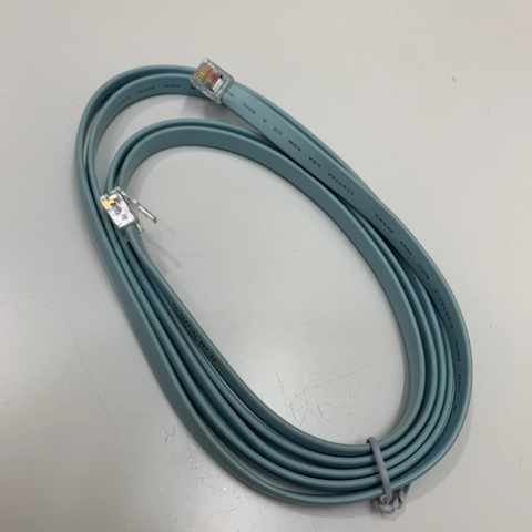 Cáp Điện Thoại Mỏng Dẹt Flat Telephone Cable RJ12 to RJ12 6 Pin 6P6C Male 26AWG Blue Length 1.5M