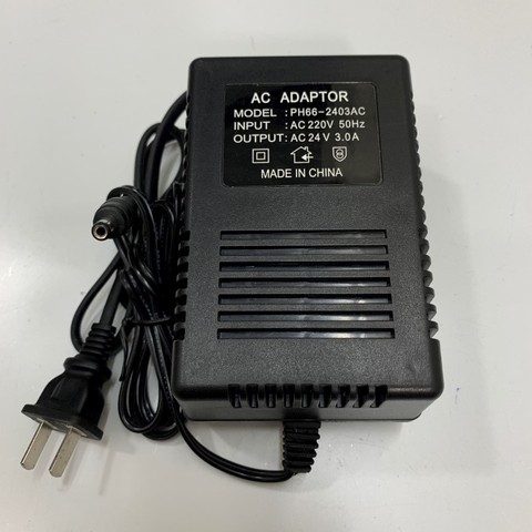 Adapter AC to AC 24V 3A HP66-2403AC Connector Size 5.5mm x 2.1mm For CCTV Cameras and Camera AHD Speed Dome PTZ Camera Dahua HIKVISION Panasonic