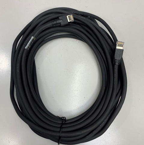 Cáp Mạng Công Nghiệp 10M 33ft Cable High Flex GigE CAT6 Ethernet RJ45 S/FTP Black Cable AWM E35664-FP STYLE 20376 VW-1 80C NON-Pb For industrial Controller Ethernet Network LAN Gigabit