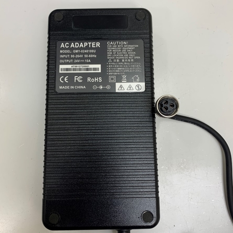 Adapter 24V 10A 240W GMY Connector Size Switchcraft 3 Pin Female Circular For Màn Hình Phẫu Thuật Nội Soi NDS Radiance G2 SC-WU26-A1515 26