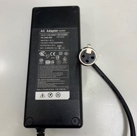 Adapter 24V 8.5A 150W Neutrik XLR 3-Pin Female Connector NC3FX For Màn Hình Phòng Mổ Và Nội Soi NDS Surgical Display Medical Monitor 26” 27” 32” Radiance Ultra 4K/UHD