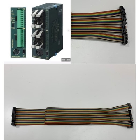 Cáp Kết Nối Module Panasonic FP0R Series PLC I/O Flat Ribbon Rainbow Cable IDC 40 Pin 2.54mm to Y Splitter 4 IDC Flat Ribbon 10 Pin Length 0.5M