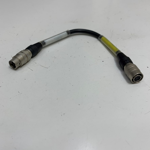 Cáp Chuyển Đổi Chân Cắm Điên Áp Dài 0.2M Extension Hirose 6 Pin Male to Female DC Connector (+) 3-4 (-) 2-5 Cable HR10A-7J-6P(73) 6 Pin and HR10A-7P-6S(73) For Power Supply Machine Vision Industrial Camera