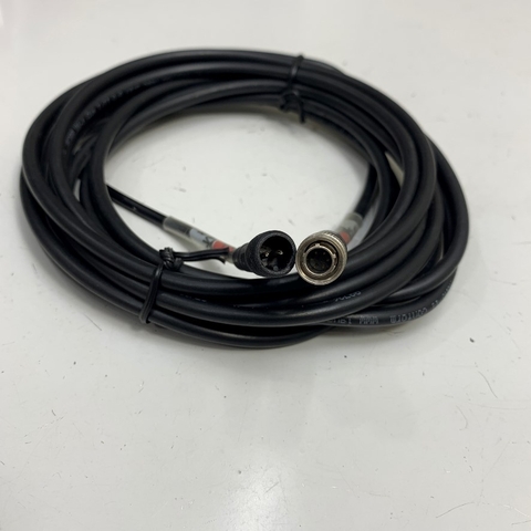 Cáp Dài 4M 13.3ft Connector M10 2 Pin Male Cable to Hirose HR10A-7P-6P(73) 6 Pin Male For Power Supply Machine Vision Industrial Camera