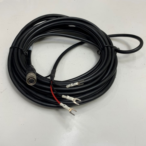 Cáp Dài 7M 23.3ft Connector Hirose HR10A-7P-6S(73) 6 Pin Female Circular Push to 3 Core For Machine Vision Industrial Camera Basler Power Cable