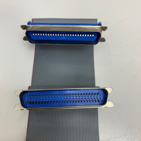 Cáp 0.7M 2.3ft SCSI Centronics 50 Pin 2 Rows 2.54mm Pitch Male to Male Cable Flat Ribbon Cable 50 Wire 1.27mm Pitch 50 Way