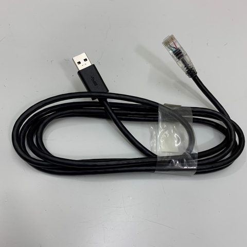 Cáp Đọc Vã Vạch Sunlux XL-6500 USB Barcode Scanner Reader Cable USB Communication RJ50 10 Pin 10P10C Dài 1.8M