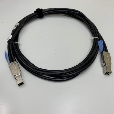 Cáp Dell Part CN-0GYK61-76962 Dài 2M External Mini SAS-HD SFF-8644 to SFF-8644 Cable Amphenol Data Server Raid